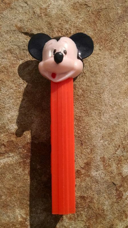 Vintage PEZ Mickey Mouse Removable Nose NO FEET Red Stem Hong Kong 3.4 Patent -- Antique Price ...