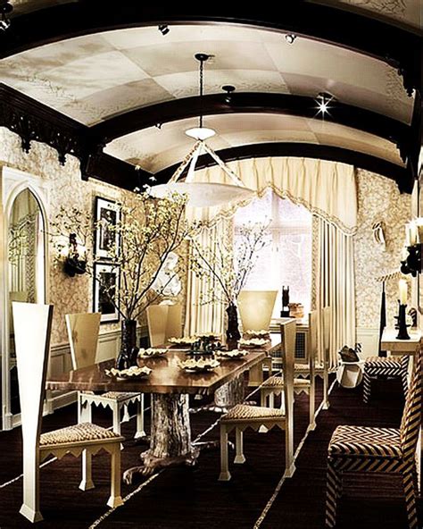 Gothic Inspired Dining Room Area | Gothic home decor, Gothic style home, Art deco dining room