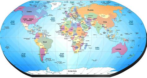 Large World Political Map