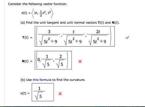 Solved Consider the following vector function. r(t) = | Chegg.com