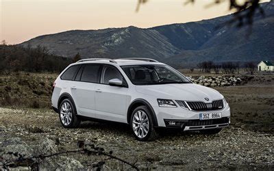 Download wallpapers Skoda Octavia Scout, 2018, off-road wagon, new ...