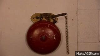 Vintage Bell Ringing - boxing ring fire alarm on Make a GIF