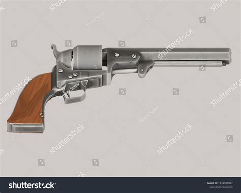 Western Shotgun Revolver 3d Render Illustration Stock Illustration 1434801047 | Shutterstock