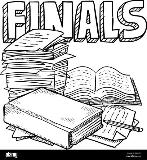 Final exam sketch Stock Vector Image & Art - Alamy