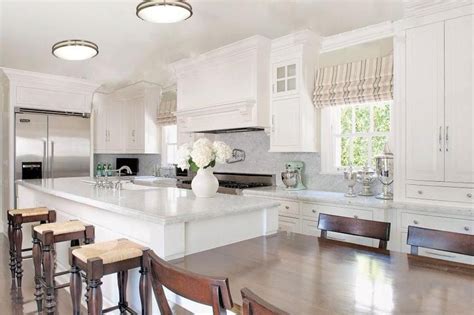 kitchen flush mount ceiling lights | Galley kitchen design, Kitchen design small, White galley ...