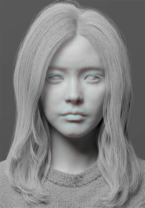 ArtStation - 2019 woman, Seok Yun Jang 3d Portrait, Female Portrait, Portraiture, 3d Model ...