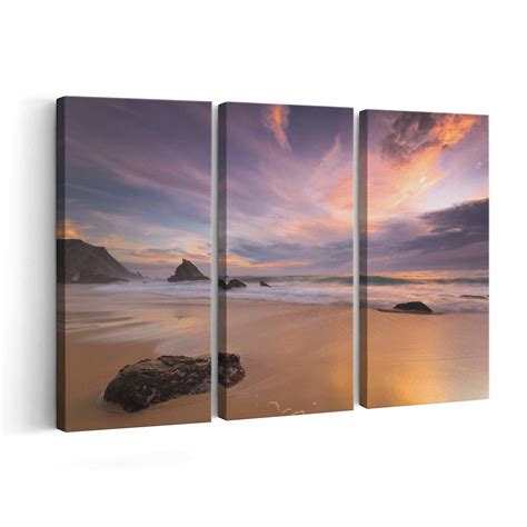 Sunset Beach Canvas Print Sunset Beach Wall Art Canvas - Etsy