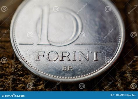 One Hungarian Forint HUF As a Symbol of Currency in Hungary Stock Image ...