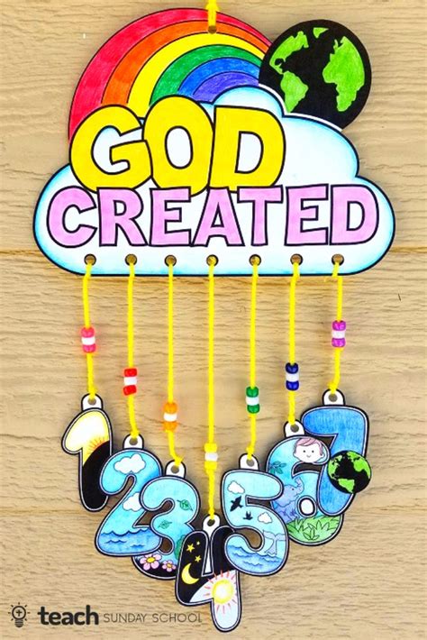 DIY Days of Creation Craft: Mobile | Bible crafts sunday school, Sunday school crafts for kids ...