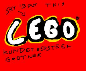 Lego's slogan drawing by RedFace - Drawception