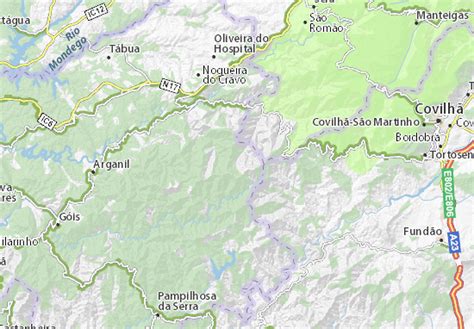 Mapa MICHELIN Piódão - mapa Piódão - ViaMichelin