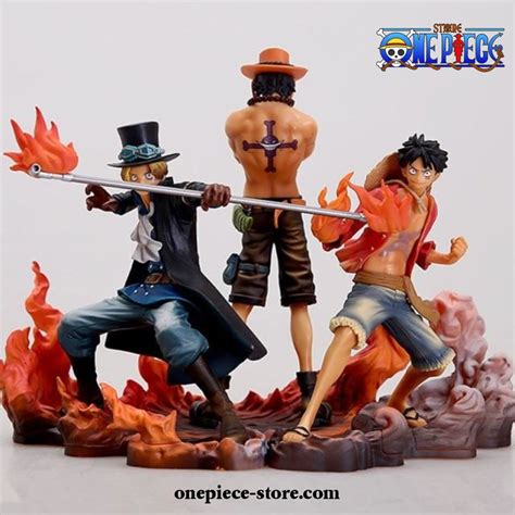 3PCS One Piece Luffy + Ace + Sabo Three Brothers PVC Action Figure - One Piece Store