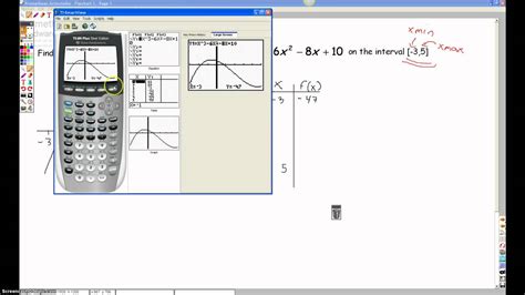 Finding Absolute Extrema Using a Calculator - YouTube