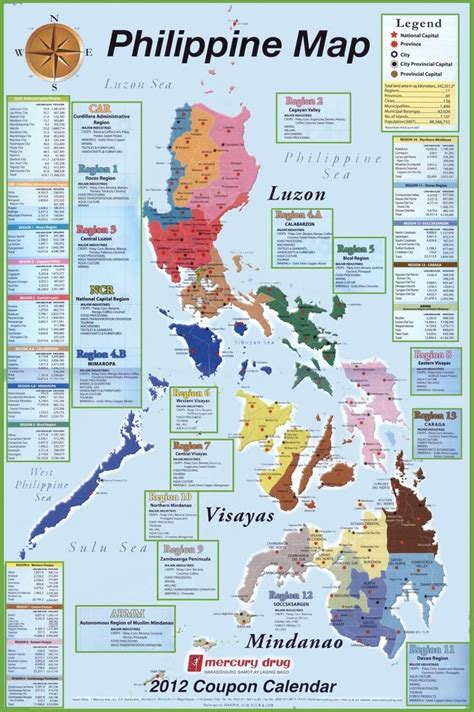 Administrative divisions map of Philippines | Philippines, Bản đồ, Mindanao