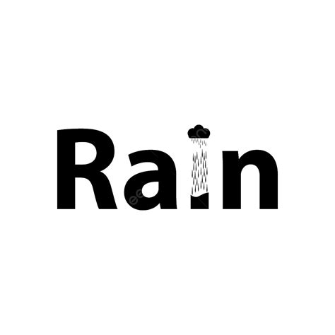 Rain Word Clipart Hd PNG, Rain Word Art Design, Word Clipart, Rain PNG Image For Free Download