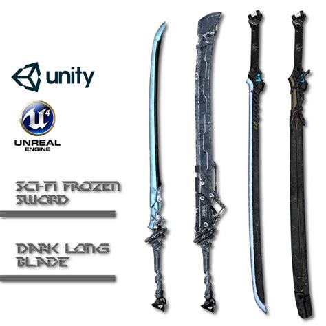 Sci-fi Sword Pack | 3D model | Sci-fi sword, Sword, Samurai swords