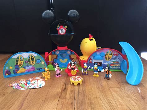 Mickey Mouse Clubhouse Playset Minnie Mouse Pluto Daisy Donald Duck ...