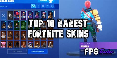 These Are The 10 Rarest Skins in Fortnite - Do You Have Them? | FPS Tracker