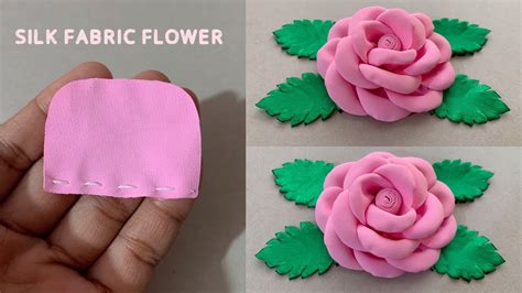 Cloth lower making | flower making with cloth | how to make flower with ...