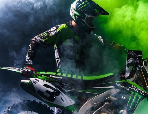 Kawasaki Dirt Bike Monster Energy Wallpaper