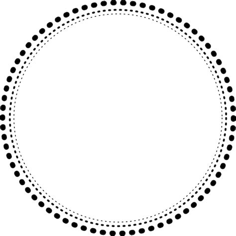 Premium Vector | Dotted circular frame suitable for graphic works templates and clip art 2