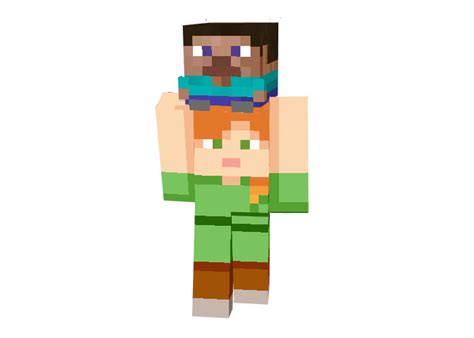 Steve on Alex Skin | Funny Minecraft Skins | MinecraftGames.co.uk