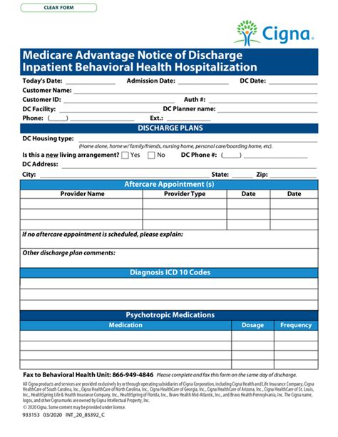 Fill - Free fillable Cigna Medicare Providers PDF forms