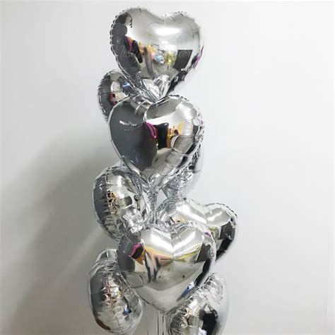 ""18 inch Heart Shaped Foil Balloons