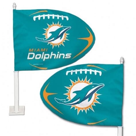 Miami Dolphins Shaped Car Flag – Hawkins Footwear and Sports