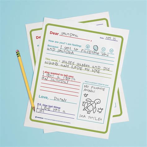 Letter Writing Printable for Kids - Free Printable Download