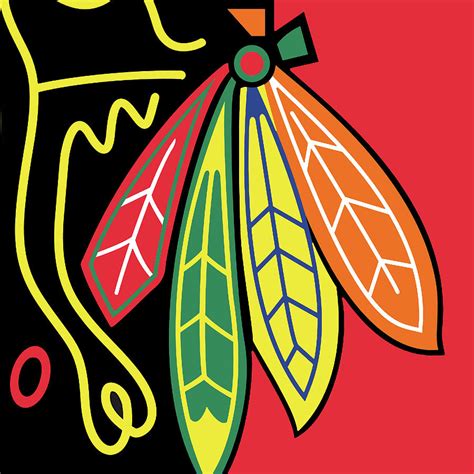 Chicago Blackhawks Feathers Wallpaper