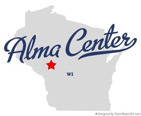 Map of Alma Center, WI, Wisconsin