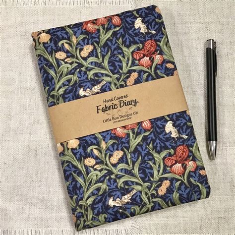 A5 Any Year Diary / Fabric Cover / Floral Designs - Etsy UK