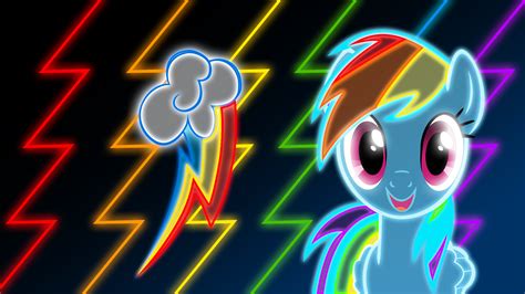 Neon Rainbow Dash Wallpaper by ZantyARZ on DeviantArt