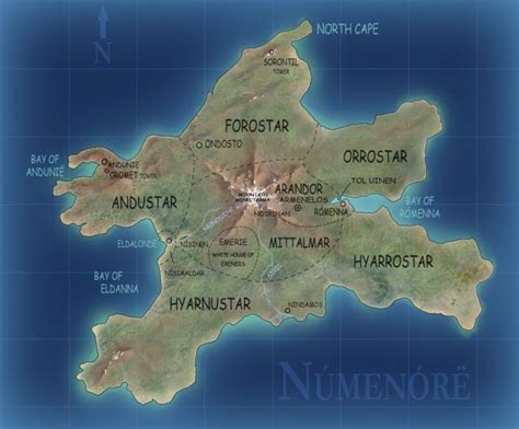 Silmarillion map, Lord of the rings, Tolkien