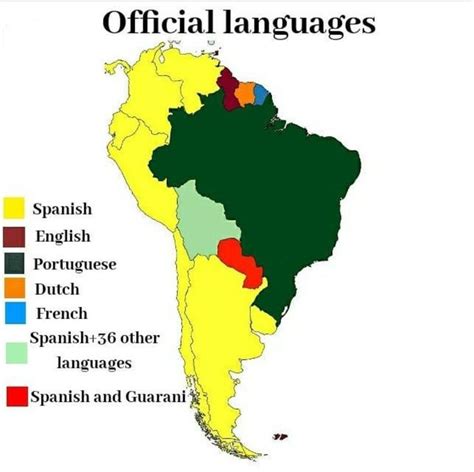 Official languages in South America