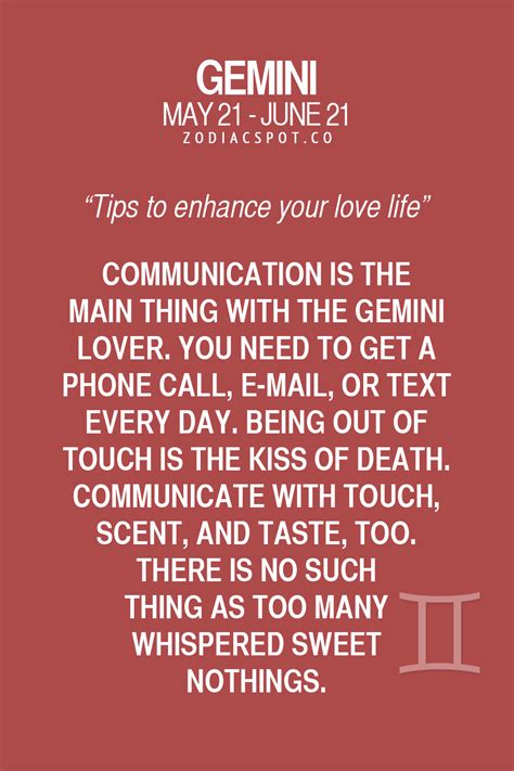 Tips to enhance your love life here! Astrology Gemini, Zodiac Signs Gemini, Zodiac Facts ...