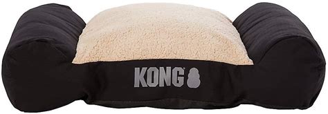 Kong Plush Lounger Dog Bed Large Black: Buy Online at Best Price in UAE ...