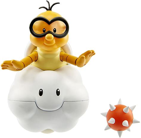 World of Nintendo Lakitu with Spike Ball 4 Action Figure Jakks Pacific - ToyWiz