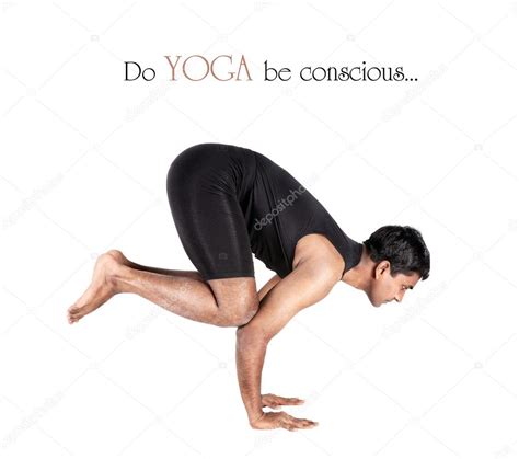 Yoga bakasana crane pose — Stock Photo © byheaven #8112012