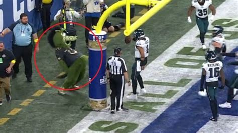 Video: Colts mascot did obscene gesture after Jalen Hurts' game-winning TD