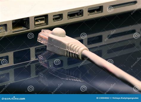 Unplug LAN Wire Stock Photography - Image: 23004062