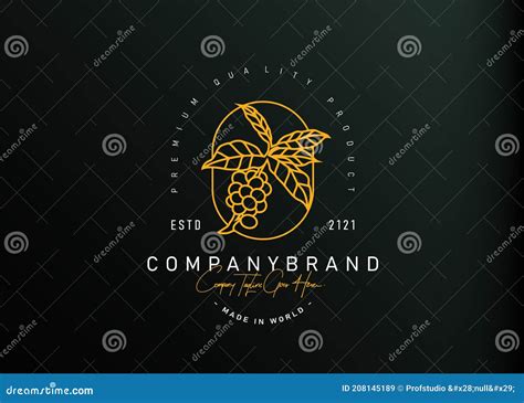 Coffee Tree Logo Design. Vector Illustration of Luxury Botanic Coffee ...