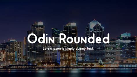 Odin Rounded Font : Download Free for Desktop & Webfont