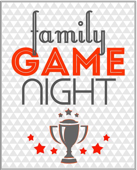 Free Family Game Night Party Printables - Mandy's Party Printables