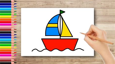 Boat Drawing For Kids