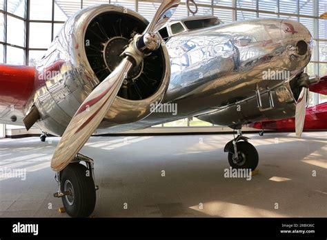 Lockheed Model 10-E Electra twin engined airplane in the livery of ...