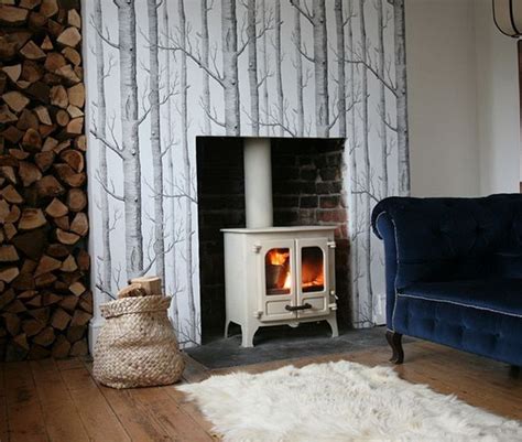 20 Beautiful Wood Burning Fireplace Designs