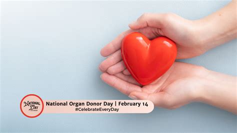 NATIONAL ORGAN DONOR DAY - February 14 - National Day Calendar