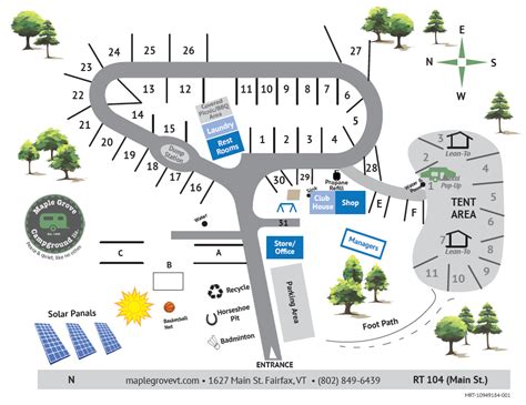 Campground Map | Maple Grove Campground